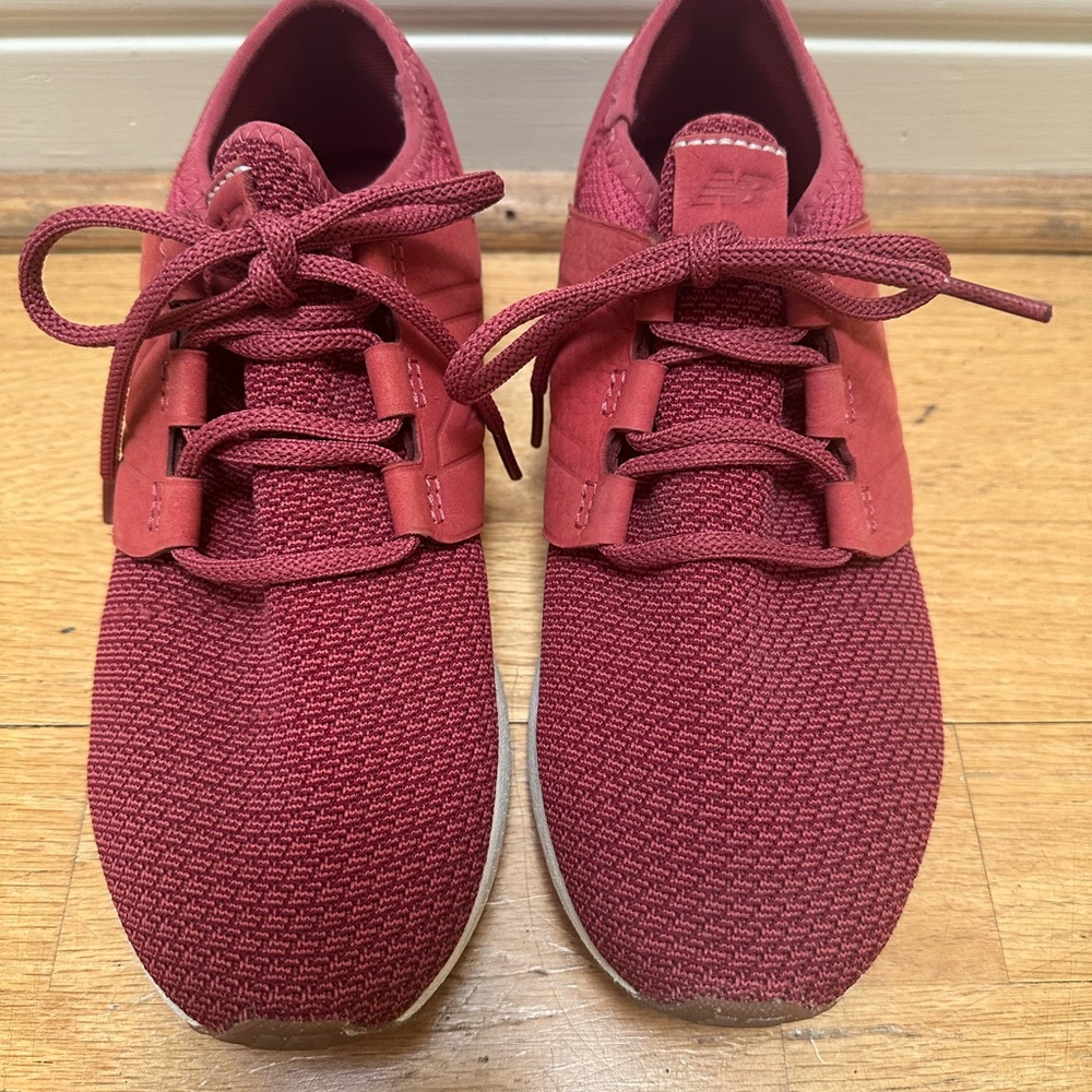 New Balance Burgundy Sneakers, Size 7.5